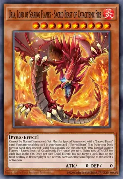 Yugioh CORI-EN005 - Inferno of the Sacred Beasts - Uria, Lord of the Searing Fla - Image 1