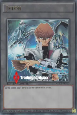 ♦Yu-Gi-Oh!♦ Jeton Seto Kaiba & Dragon Blanc aux Yeux Bleus : LDK2-FRT02 - Image 1