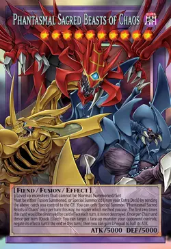 The Chaotic Phantasmal Sacred Beasts CORI EN029 Ultra Rare Extended Art YuGiOh! - Image 1