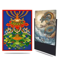 Yugioh Auspicious Eight Treasures Umbrella Kartenhullen 67x92mm Art Sleeves TCG - Image 1