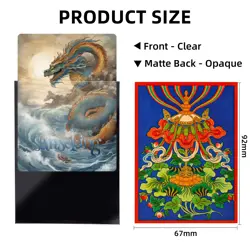 Yugioh Auspicious Eight Treasures Umbrella Kartenhullen 67x92mm Art Sleeves TCG - Image 5