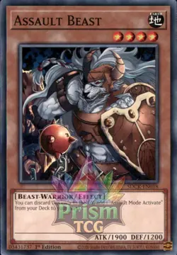1st Ed Assault Beast SDCK-EN018 Yugioh - Image 1