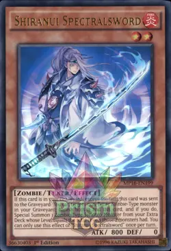 1st ed Shiranui Spectralsword ultra rare MP16-EN199 Yugioh - Image 1