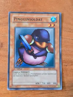 Yu-Gi-Oh! SDJ-G022 Pinguinsoldat Super Rare NM 1st - Image 1