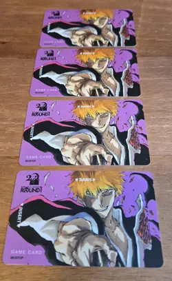 Union Arena (Bleach) - Ichigo Kurosaki ROUND 1 Exclusive Sealed Promo Cards (x4) - Image 3