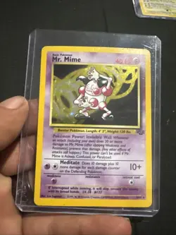 Pokemon TCG Mr. Mime Jungle Holo Card - Image 1