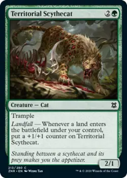 x1 Territorial Scythecat - Zendikar Rising - NM - MTG - Image 1