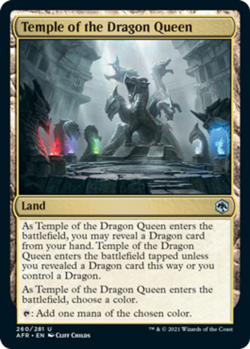 x1 Temple of the Dragon Queen - Forgotten Realms - NM - MTG - Image 1