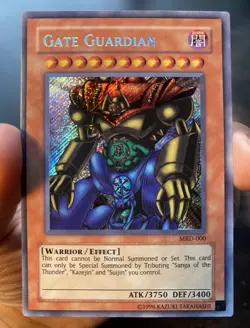 Yugioh NM Gate Guardian Metal Raiders Secret Rare Holo Unlimited MRD-000 - Image 1