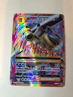 Pokemon XY Evolutions M Blastoise EX 102/108 Full Art Ultra Rare Holo - Image 1