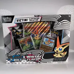 Pokemon: Black Bolt & White Flare – Victini Illustration Collection - New! - Image 1