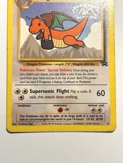 Pokemon TCG Dragonite Promo the First Movie Stamped Card WB Warner Brothers - Image 4