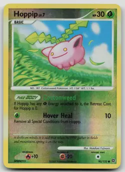 Pokemon TCG Hoppip Reverse Holo Common Secret Wonders 90/132 LP - Image 1