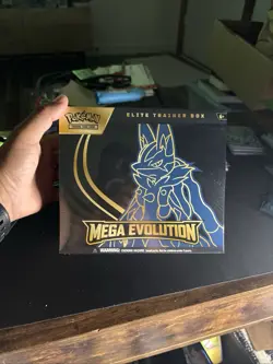 Mega Evolution Elite Trainer Box ETB Lucario Pokemon TCG Factory Sealed - Image 2