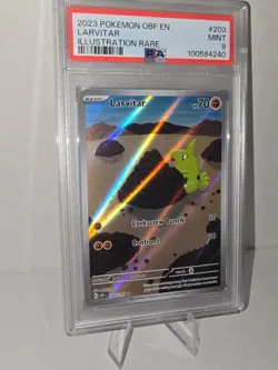 2023 Pokemon SV Obsidian Flames - OBF EN Larvitar #203/197 PSA 9 - Image 1