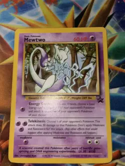 Pokemon TCG - Mewtwo 12 WOTC Black Star Promo - Christopher Rush 1998 - (LP-) - Image 4