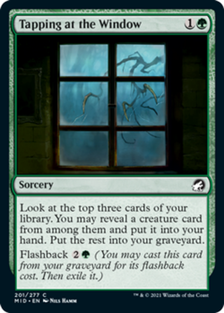 x1 Tapping at the Window - Innistrad: Midnight Hunt - NM - MTG - Image 1