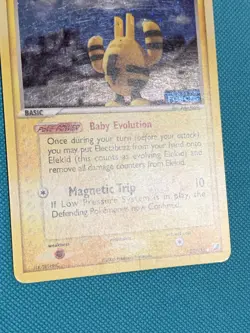 Pokemon TCG Elekid 23/115 Unseen Forces Holo Set Stamped HP - Image 3