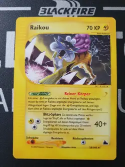 Pokemon Karte Raikou Rare - 28/144 - Skyridge - Deutsch - Top Zustand! RAR - Image 2