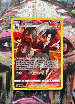 Houndoom TG10/TG30 Brilliant Stars Trainer Gallery NM Pokemon TCG - Image 1