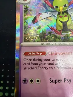 Xatu SVP059 - Paradox Rift - STAFF Stamped Prerelease Pokemon Card - Image 2
