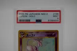 2000 POKEMON JAPANESE NEO 2 #196 ESPEON-HOLO PSA 9 - Image 2