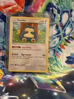 Pokemon TCG Snorlax 158/214 Sm-Unbroken Bonds Holo Card - Image 1