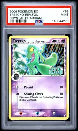 2006 Pokemon EX Crystal Guardians Treecko Reverse Holo #68 PSA 9 - Image 1