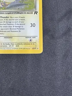 Pokemon TCG - Dark Raichu 83/82 Holo - Team Rocket Unlimited - MP SWRL - Image 5