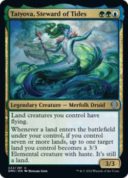 x1 Tatyova, Steward of Tides - Dominaria United - NM - MTG - Image 1