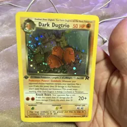 Pokemon TCG Dark Dugtrio 6/82 Team Rocket Holo Rare English 2000 HP 50 - Image 1