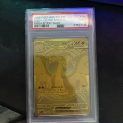 2025 POKEMON PFL EN-PHANTASMAL FLAMES MEGA HYPER RARE MEGA CHARIZARD X EX PSA 9 - Image 1