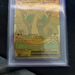 2025 POKEMON PFL EN-PHANTASMAL FLAMES MEGA HYPER RARE MEGA CHARIZARD X EX PSA 9 - Image 3