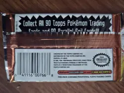 Pokemon Topps TV Animation Edition Booster Packs 1 Blue Label Factory Sealed - Image 3
