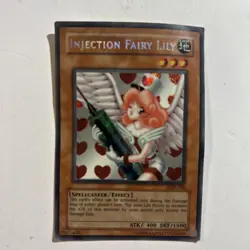 Konami Yu-Gi-Oh! Injection Fairy Lily LOD-100 Spellcaster Effect, Small Crease - Image 1