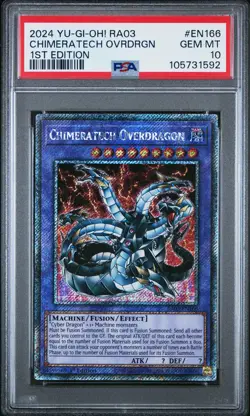 2024 YU-GI-OH! RA03-QUARTER CENTURY BONANZA 1ST ED CHIMERATECH OVERDRAGON PSA 10 - Image 1