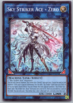 Sky Striker Ace = Zero Common Yu-Gi-Oh! TCG 1st Edition L26D-ENS34 NM - Image 1