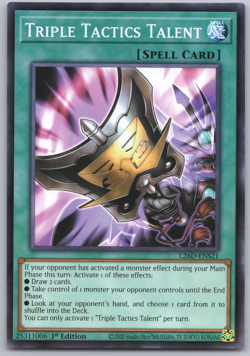 Triple Tactics Talent Common Yu-Gi-Oh! TCG 1st Edition L26D-ENS21 NM - Image 1