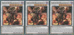 3x Scarlight Red Dragon Archfiend | DUDE-EN013 | UR | 1st Ed | NM | YuGiOh - Image 1