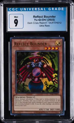 DCR-EN012 YU-GI-OH! DARK CRISIS REPRINT ULTRA RARE REFLECT BOUNDER CGC 9 - Image 1