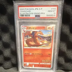 PSA 10 Charizard Illustration Grand Prix 143 Promo Pokemon JP Trading Card - Image 1