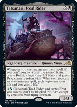 x1 Tatsunari, Toad Rider - Kamigawa: Neon Dynasty - NM - MTG - Image 1