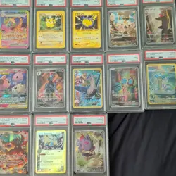 Pokemon TCG PSA Graded Japanese Foil Card Lot 13 Full Art/Illustration Rare - Image 1