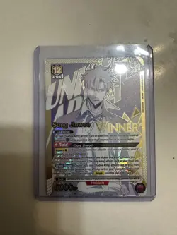 Union Arena Sun Jinwoo Rare Battle Winner Card Solo Leveling NM - Image 1