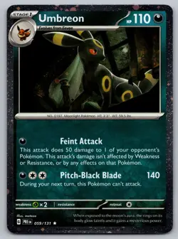 Umbreon - 059 (Cosmos Holo) Holo Rare Miscellaneous Cards & Products 059/131 NM - Image 1
