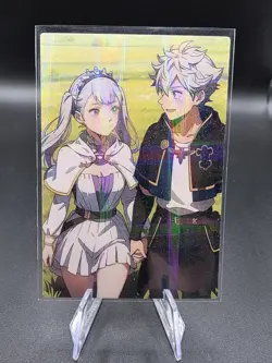 Asta And Noelle Silva Black Clover Holographic Anime Collectible Trading Card - Image 2