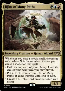 Riku of Many Paths (227) R Outlaws of Thunder Junction NM MTG - Image 1