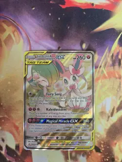 Gardevoir & Sylveon GX (Alternate Full Art) 205/214 SM-Unbroken Bonds Holo NM - Image 1