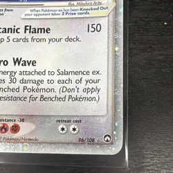 Pokemon TCG Salamence EX Power Keepers Holo Card 96/108 SWIRL 🍥🍭💫🔥🔥🔥 - Image 5