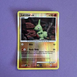 Larvitar 63/100 Pokemon Stormfront Reverse Holo - Image 1